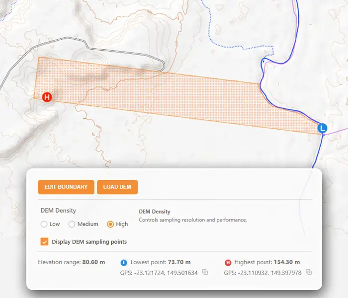 Catchment analysis module